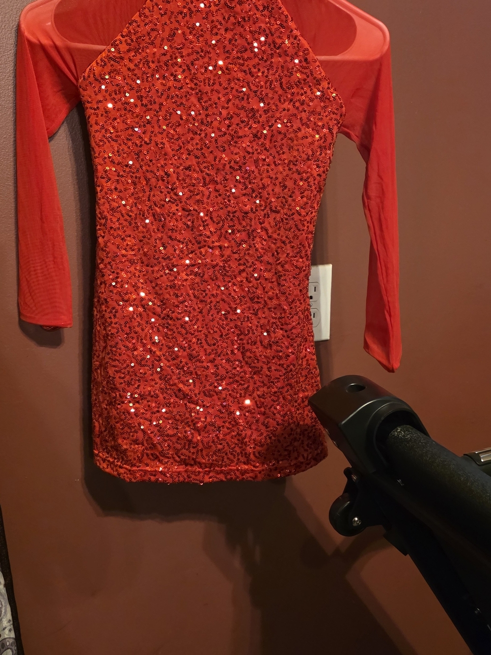 Balera Red Sequin Dance Costume Dress